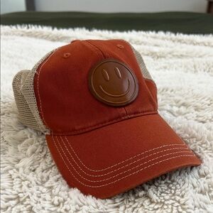 Orange Smiley Face Hat